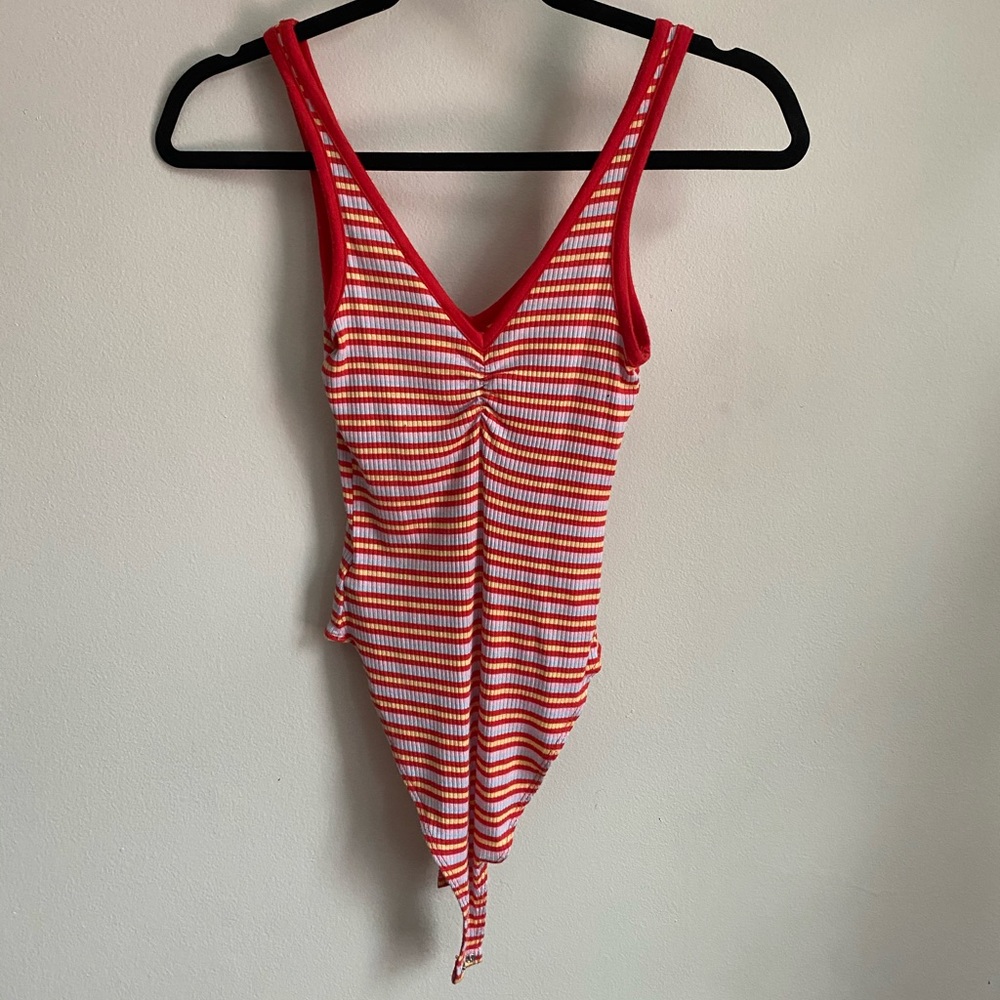 Forever 21 stripes bodysuit